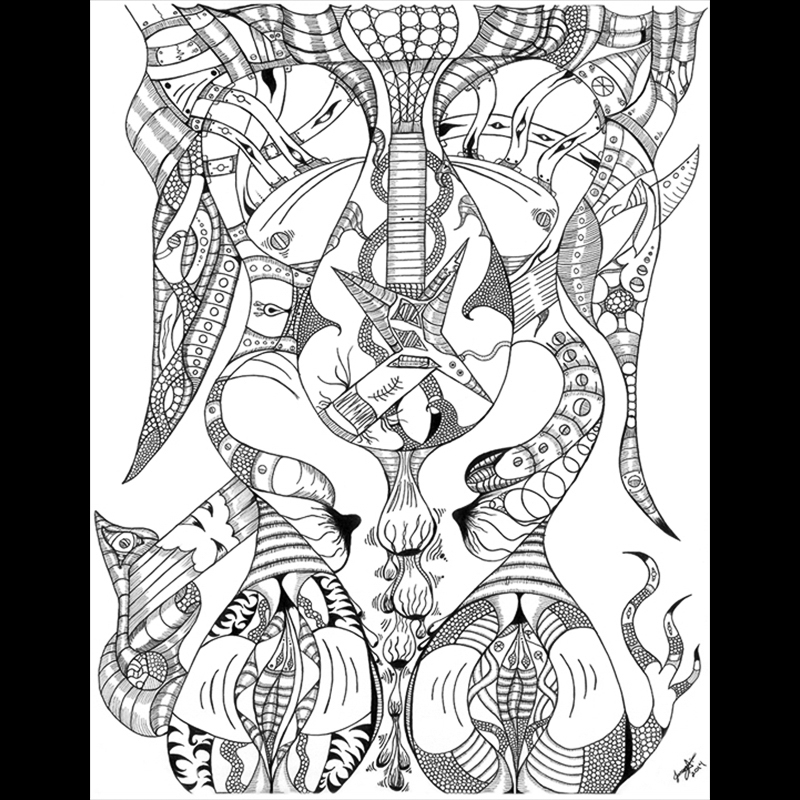 Mye White drawing.